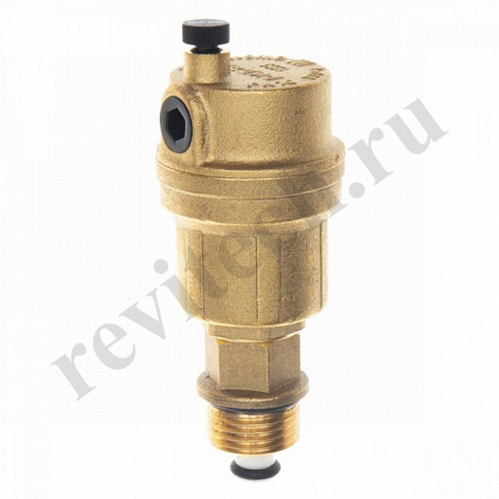 Воздухоотводчик резьб. DN1/2" (10), PN10, Ридан Airvent-R, латунь, с обратным клапаном (артикул 065B8322R)