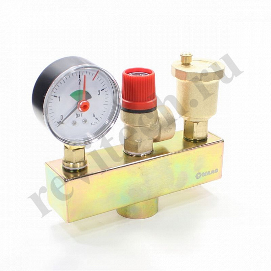Группа безопасности 1", PN10, WAAG, латунь до 44 кВт. (артикул WG.460.0.0~)